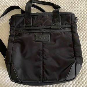 Lole black shoulder/backpack bag